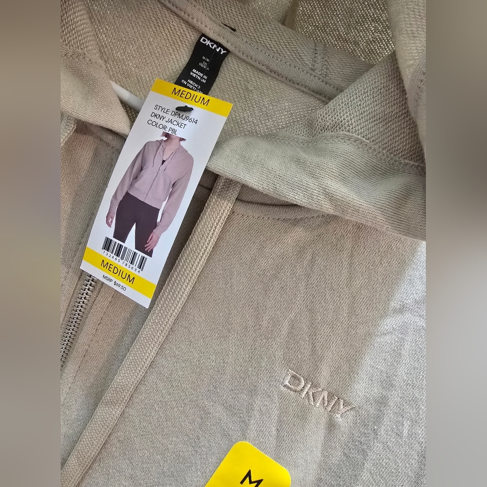 DKNY Hoodie in Black, Tan, Or Blue, 2 Sizes Available.  Price Is For 1 Hoodie - Picture 10 of 11
